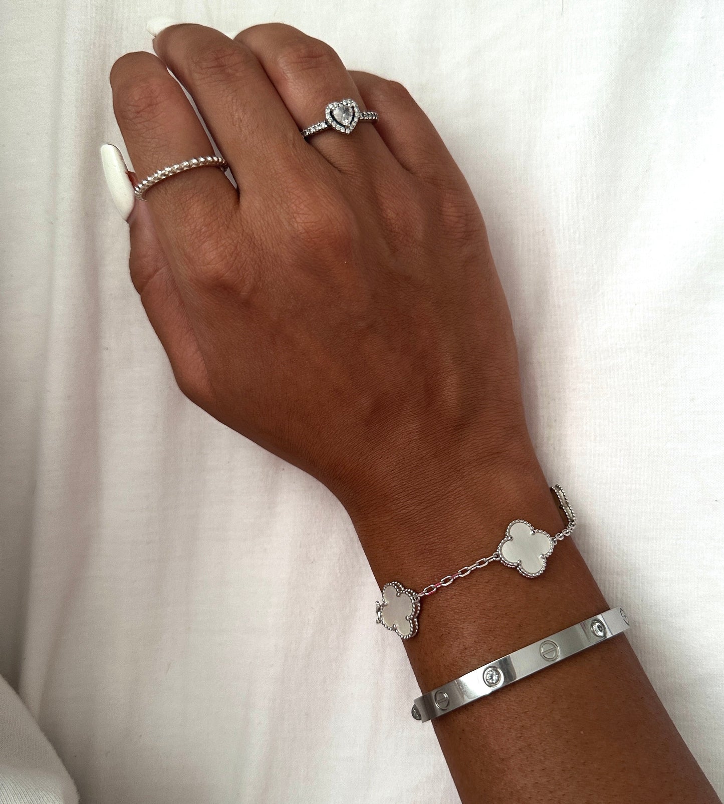 Alana Silbernes Diamantarmband